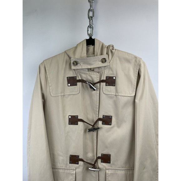 Michael Kors Duffle Coat Toggle Button Up Flap Pockets - Picture 2 of 12